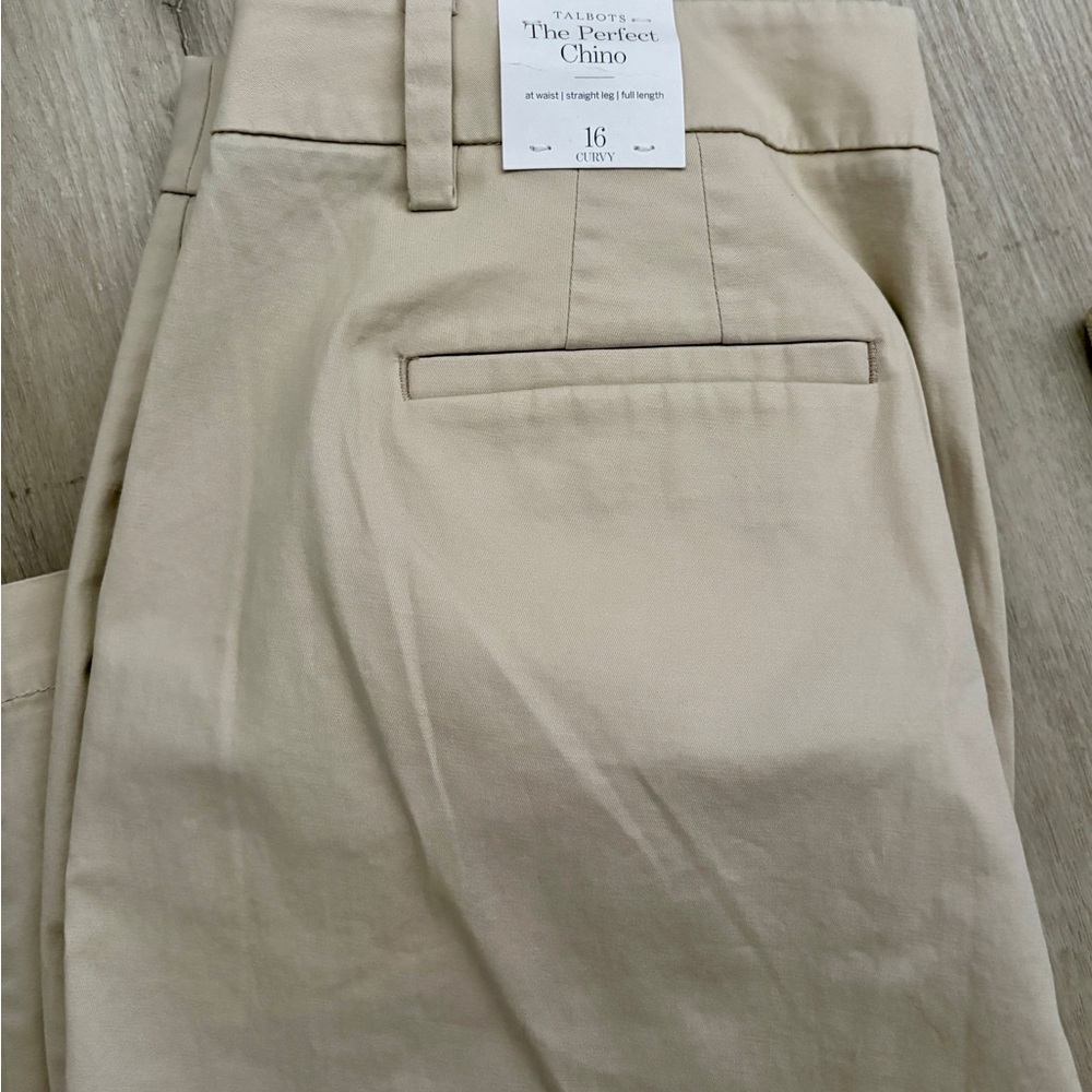 NWT Talbots Perfect Chino curvy